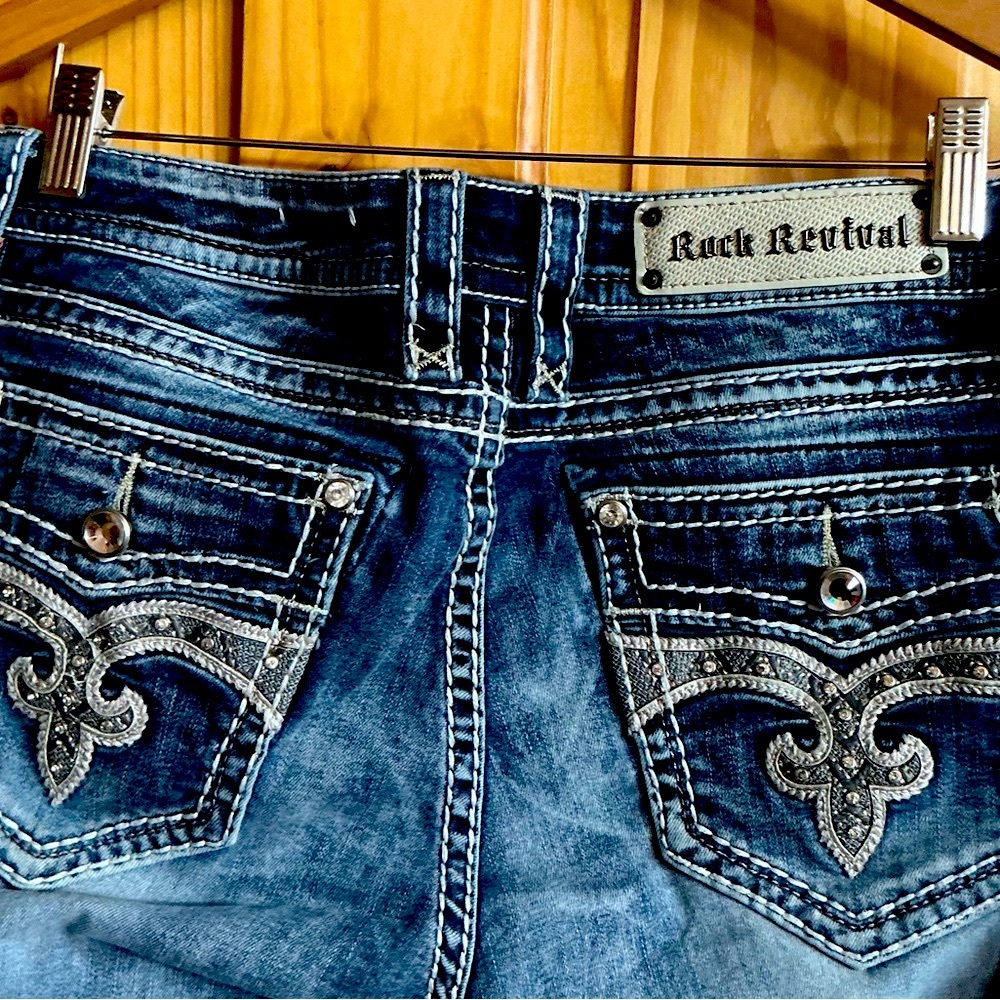 Rock Revival Stretch Audrina Capri